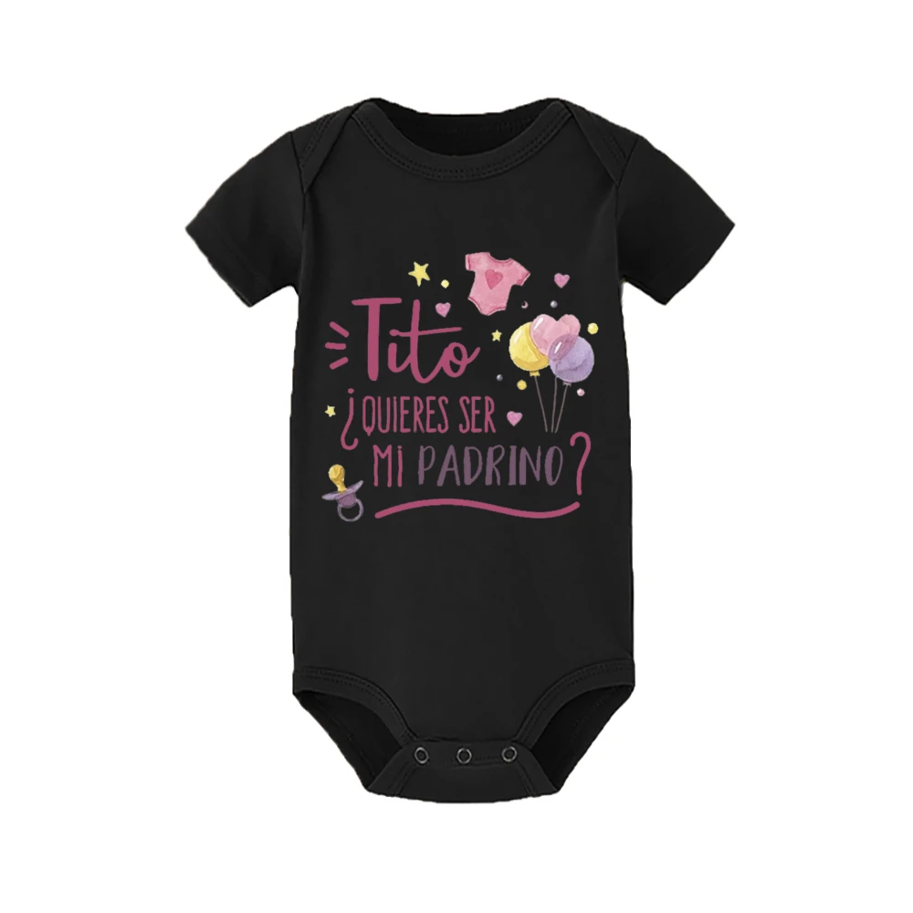 Mameluco padrino texto estampado
