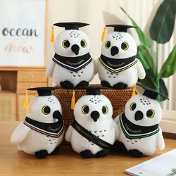 Peluche de búho graduado tipo médico, almohada suave infantil