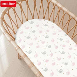 Sábana ajustable INSULAR para cuna de bebé con cubrecolchón