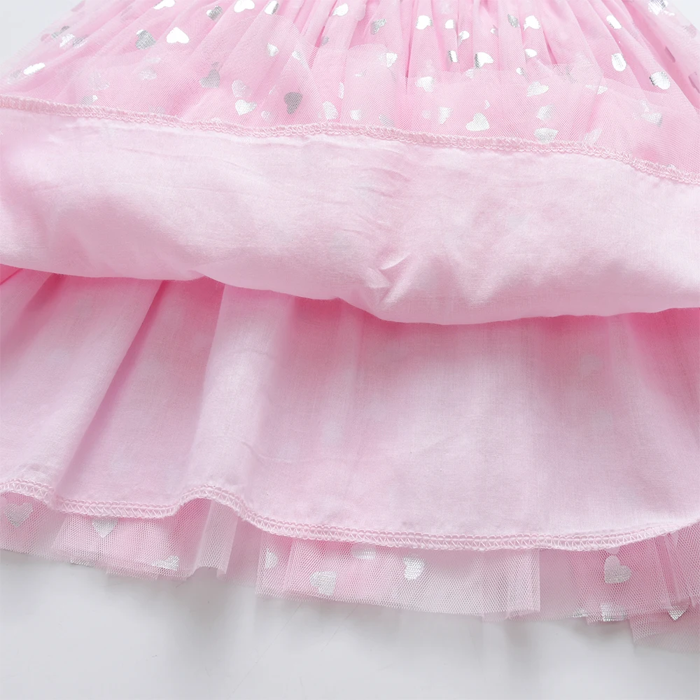 DXTON Vestido de princesa infantil con lentejuelas - imagen 4