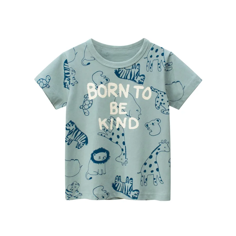 Camiseta de manga corta para niño estilo coreano infantil de verano