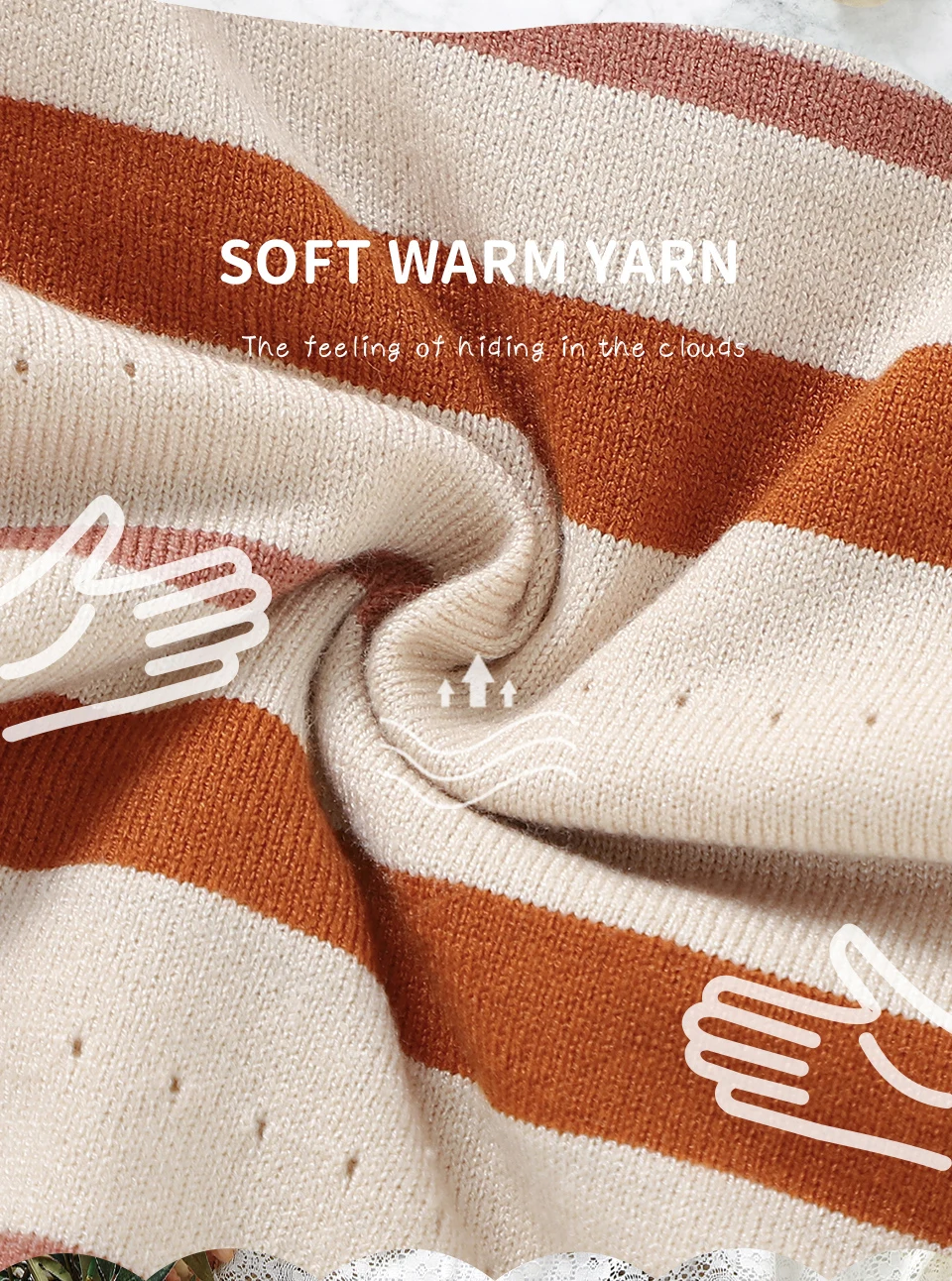 Detalle del tejido de punto