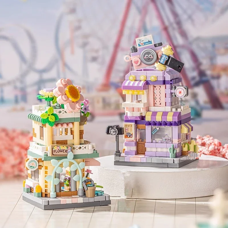 Bloques Montessori de construcción creativos en colores para niños - imagen 2