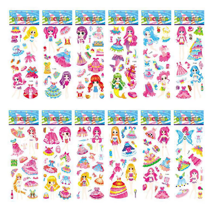 Pack de pegatinas hinchadas festivas