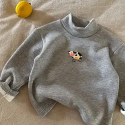 Blusa de Lana Estampada para Niña – Manga Larga