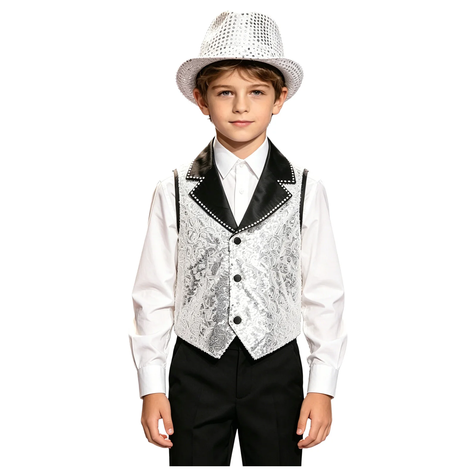 Sombrero brillante con lentejuelas