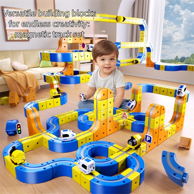 Tren de levitación magnética con pista de bloques para niños - imagen 3