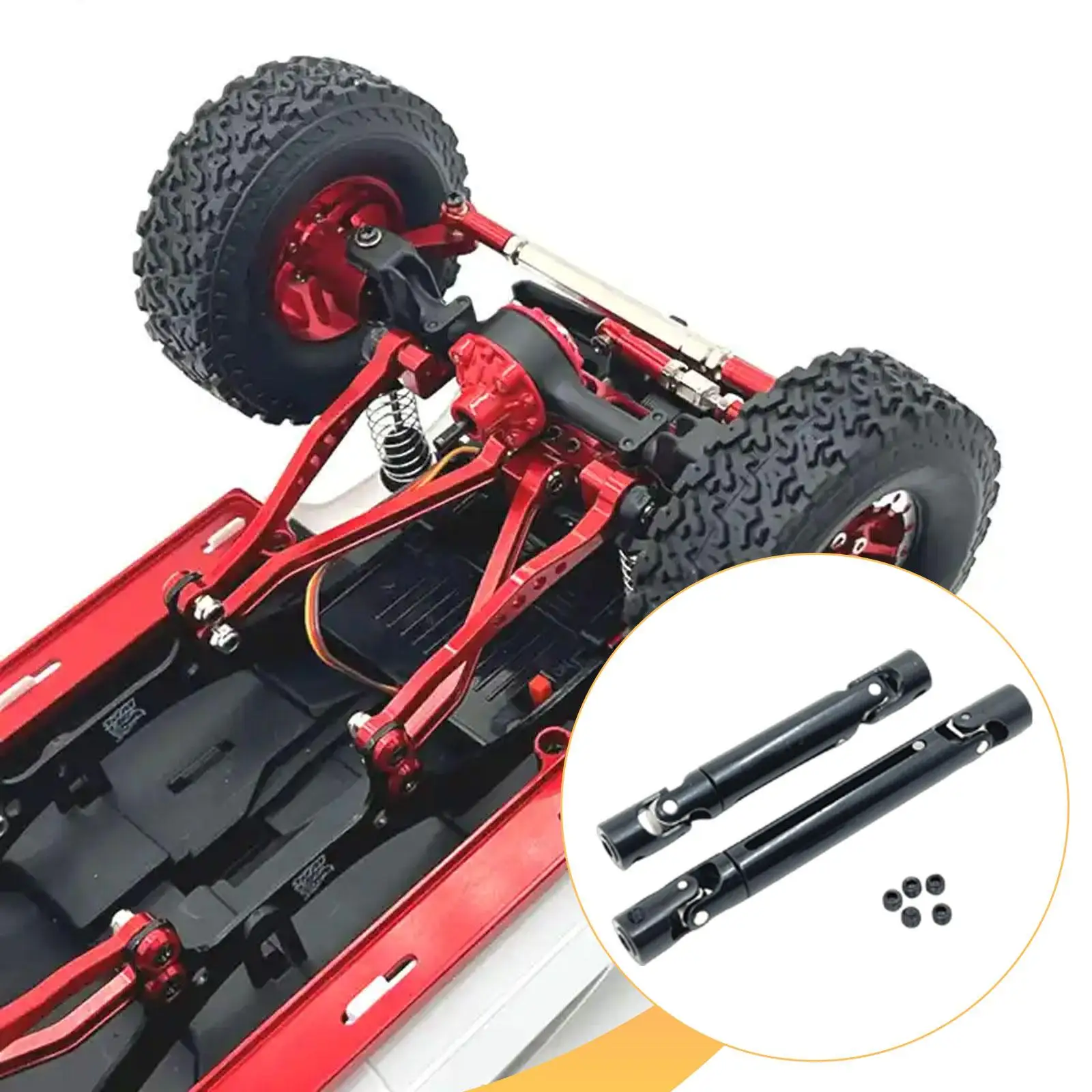 Eje de transmisión RC ligero de acero negro para reparaciones - imagen 4