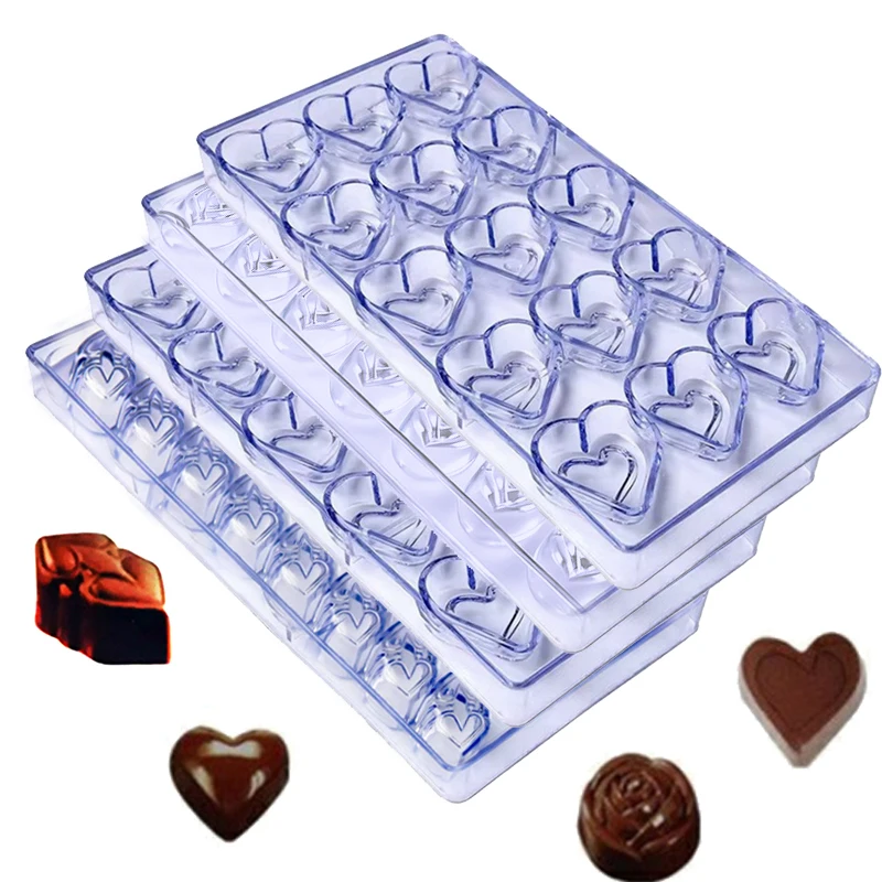 TMZ Molde de chocolate San Valentín rosa corazón