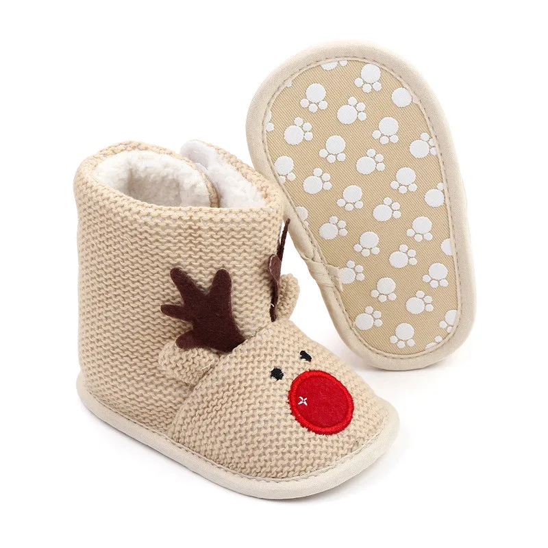 Botas de bebé antideslizantes cálidas para primeros pasos en invierno - imagen 4
