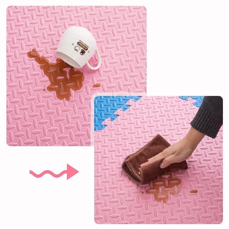 Alfombra puzzle de espuma para bebe - Tapete suave entrelazado - imagen 4