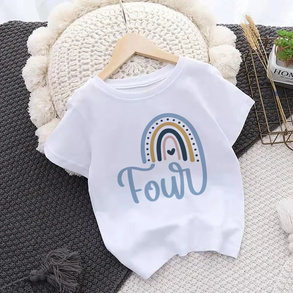 Camiseta arcoíris para niña – Ideal para su cumpleaños - imagen 5