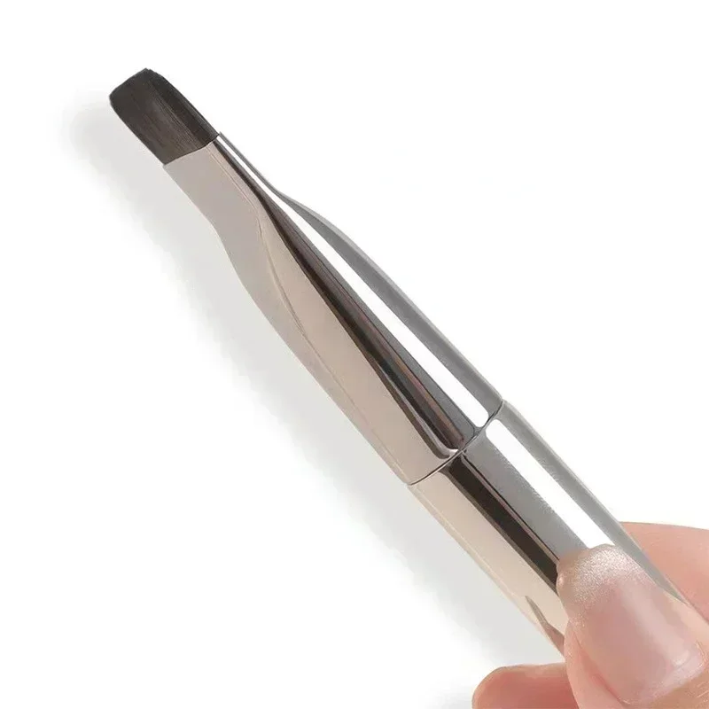 Brocha de maquillaje plana para difuminar base y contorno - imagen 4