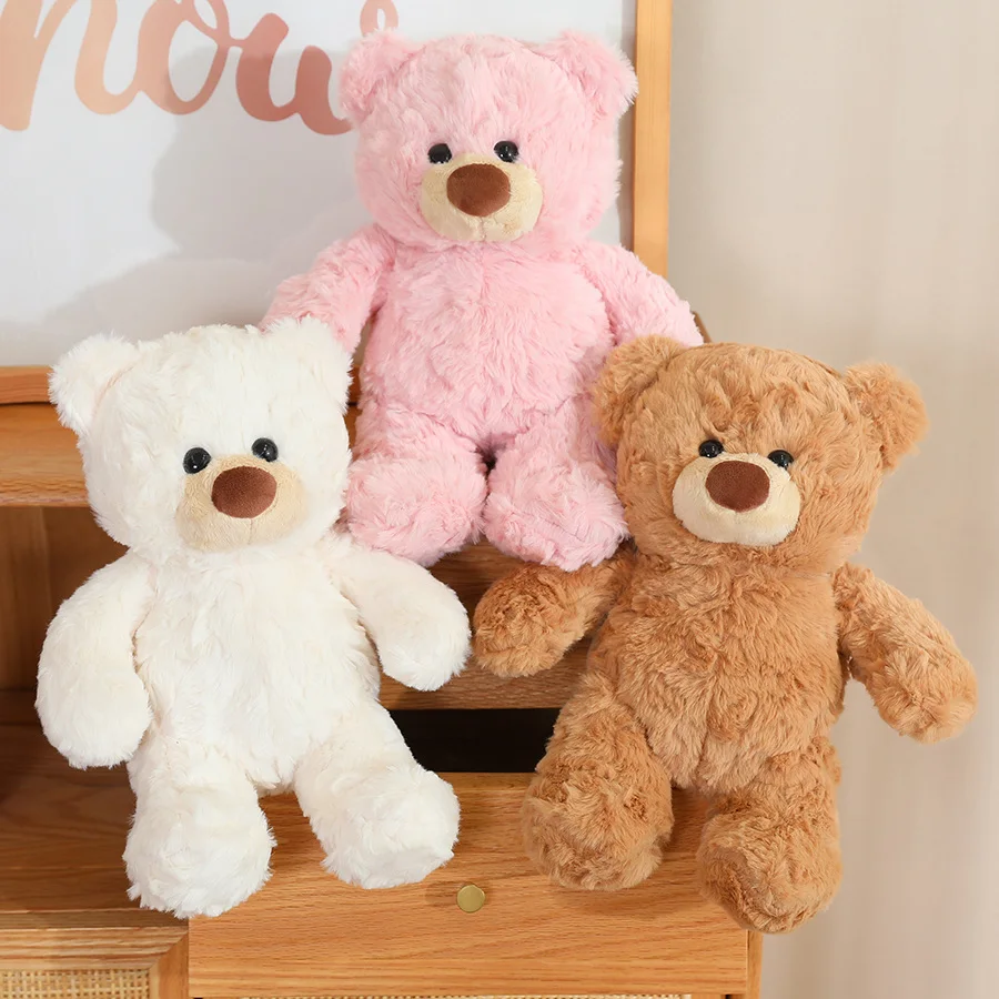 Oso de peluche rizado marrón suave para decoración y regalo infantil - imagen 4