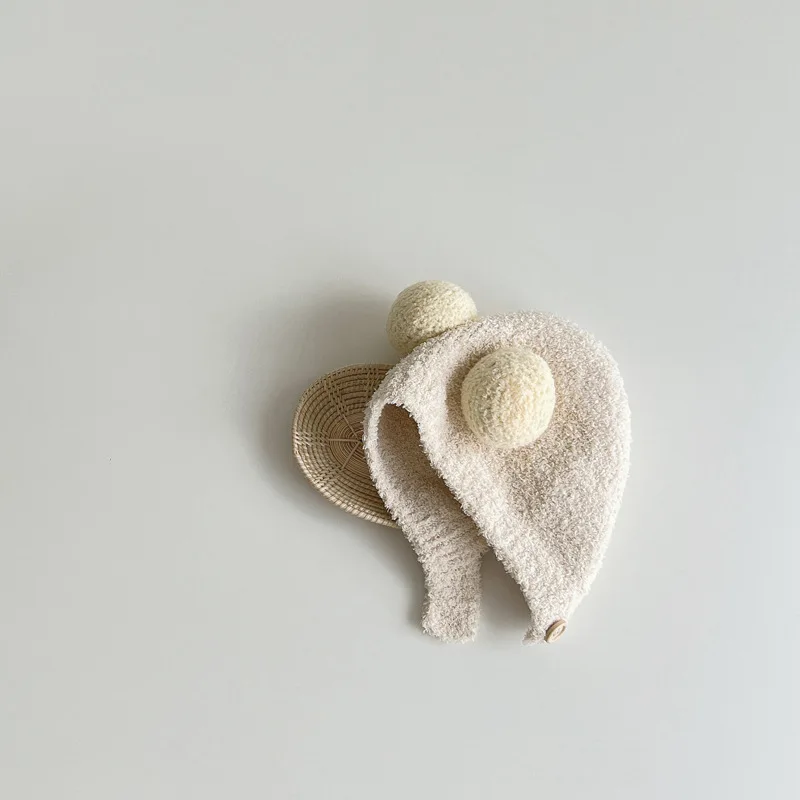 Gorro de invierno para bebé tipo peluche, orejas cálidas - imagen 5