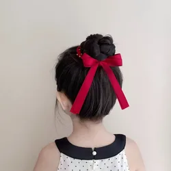 Lazos lunares cinta satén para cabello de niñas niños