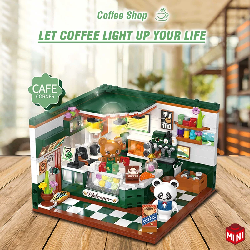 Juego de construcción Café Oso – Bloques juguete para niños - imagen 2