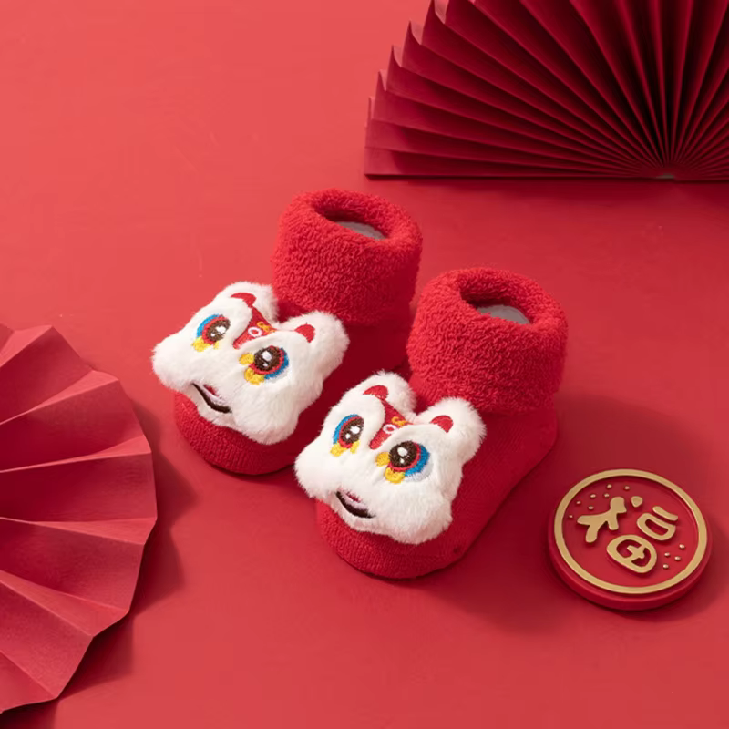 Calcetines de invierno antideslizantes con felpa para niños - imagen 3