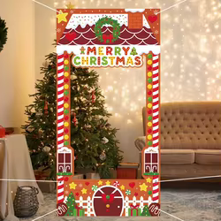 Marco navideño para fotomatón – Decoración infantil de fotos