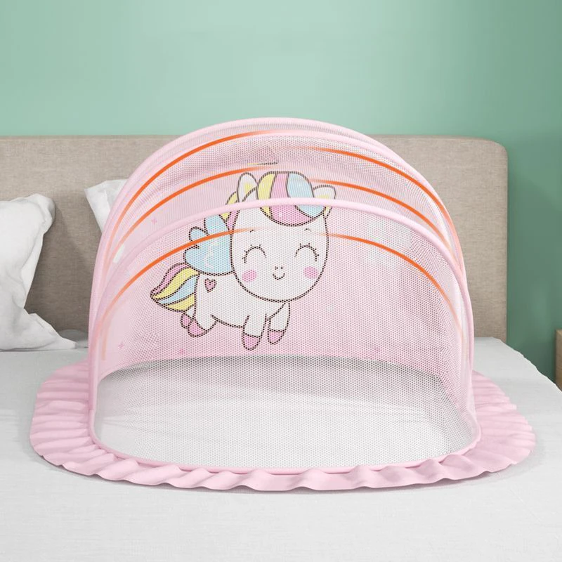 Carpa plegable portátil para bebé 0-18 meses con mosquitera de viaje - imagen 5