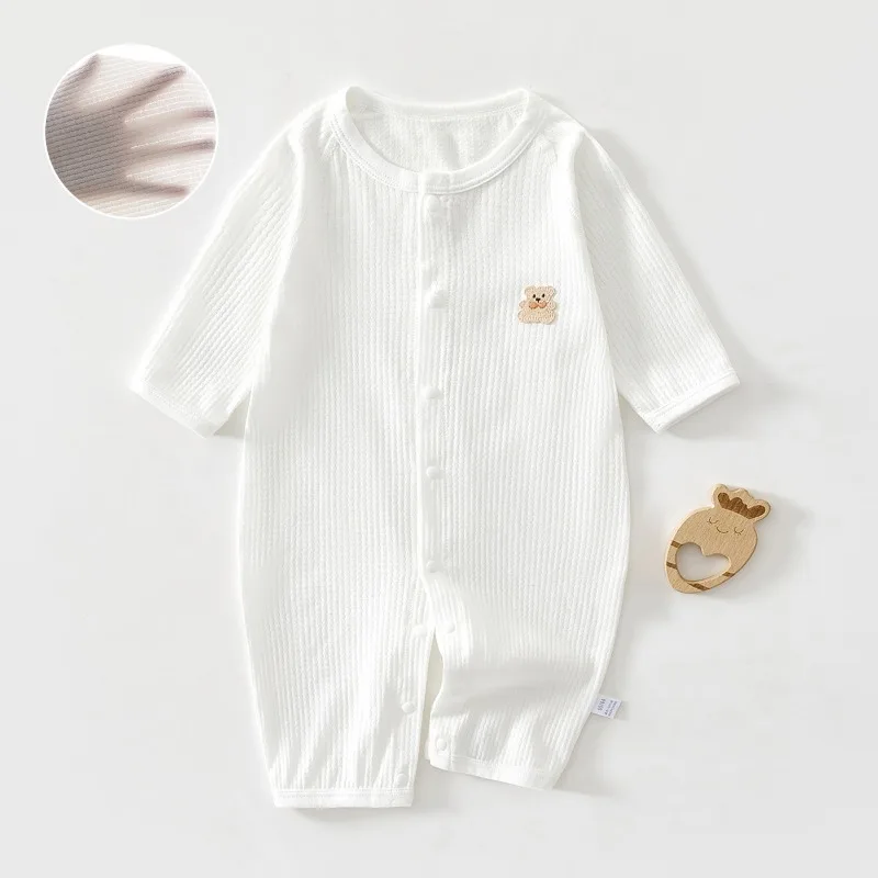 Pijama bebé algodón puro una pieza manga larga unisex - imagen 2