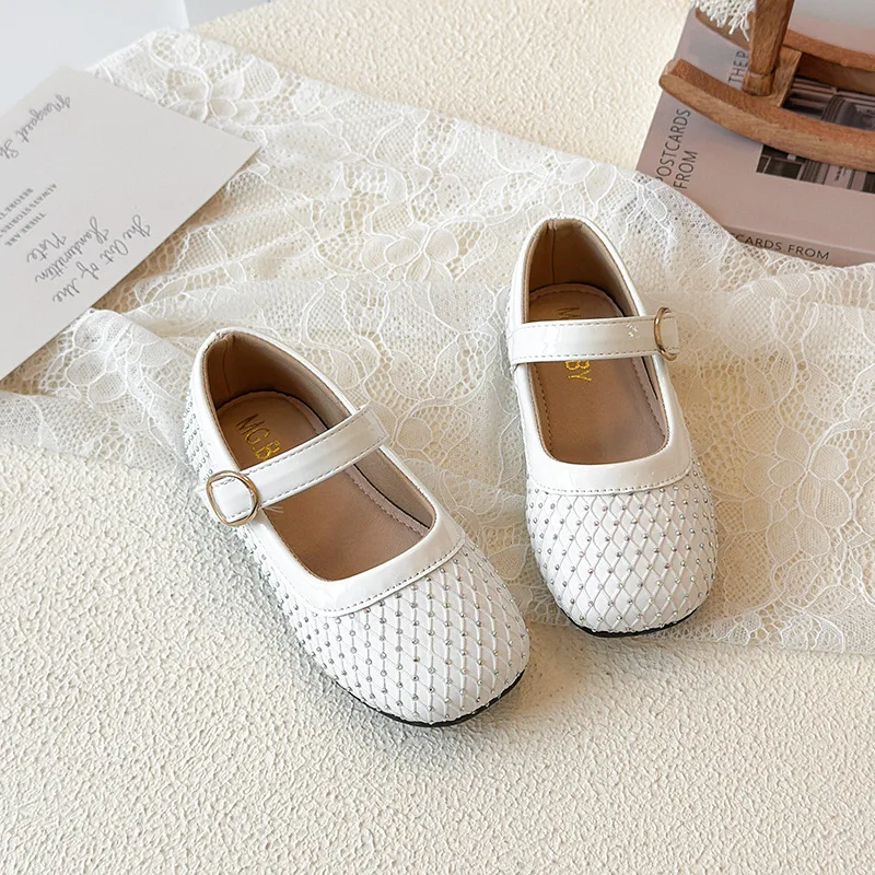 Zapatos de niña brillantes de princesa con diamantes de agua - imagen 4