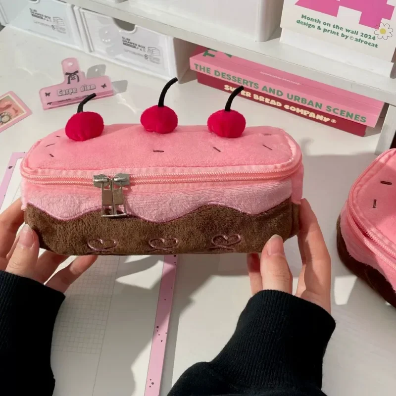 Estuche de lápices de cereza para niños – bolsa escolar - imagen 5