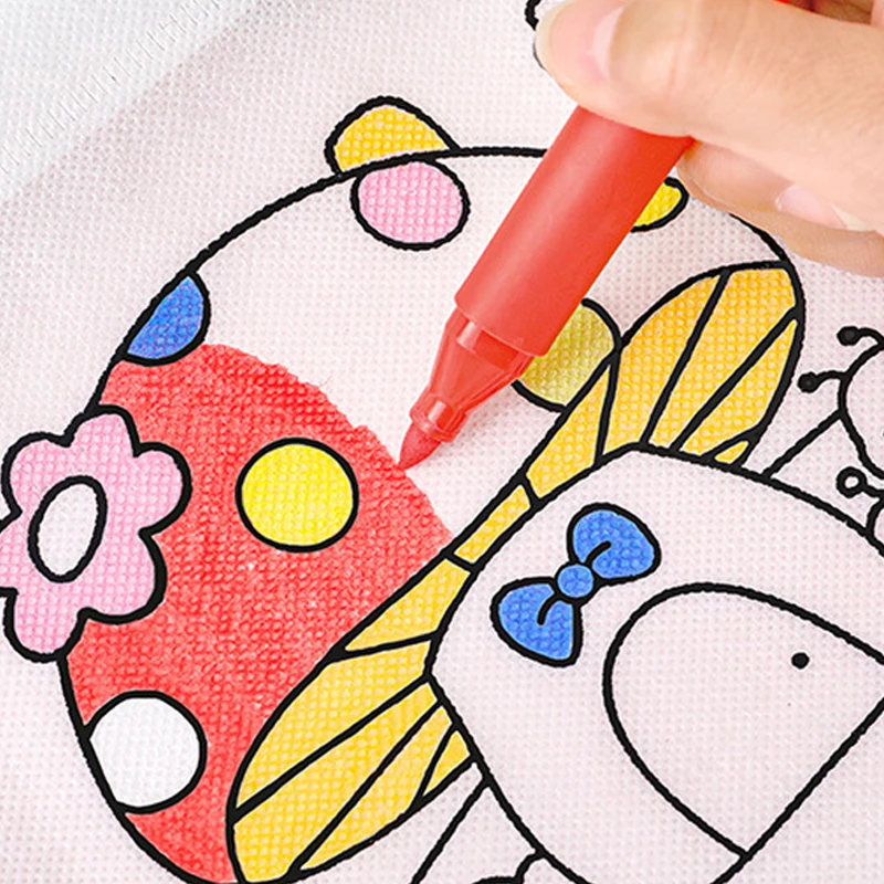 Bolsa para manualidades no tejida con marcador para dibujo - imagen 4
