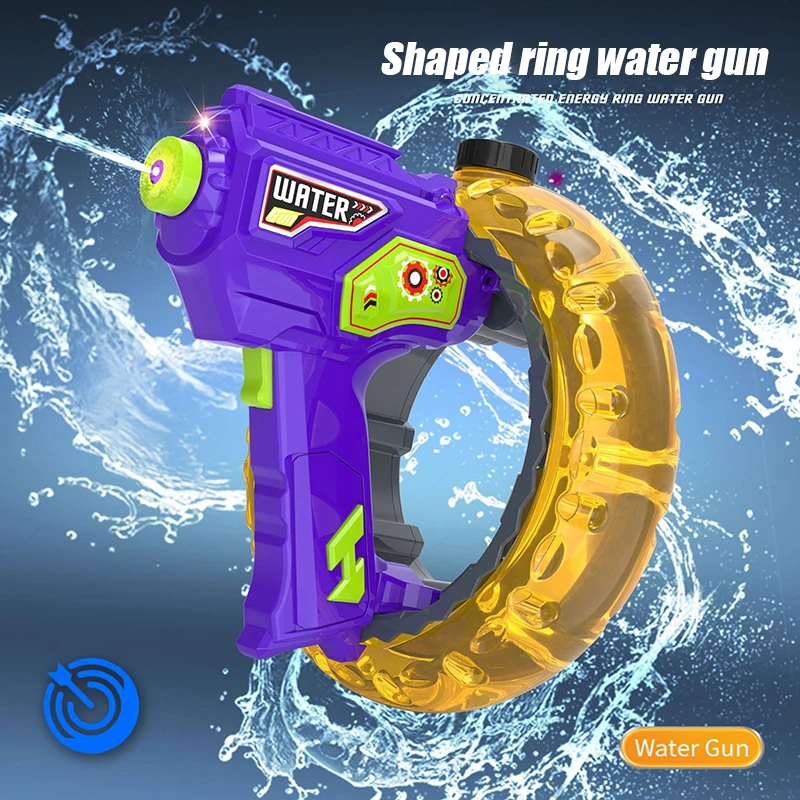Pistola de agua eléctrica con gran alcance y luz fría para niños - imagen 4