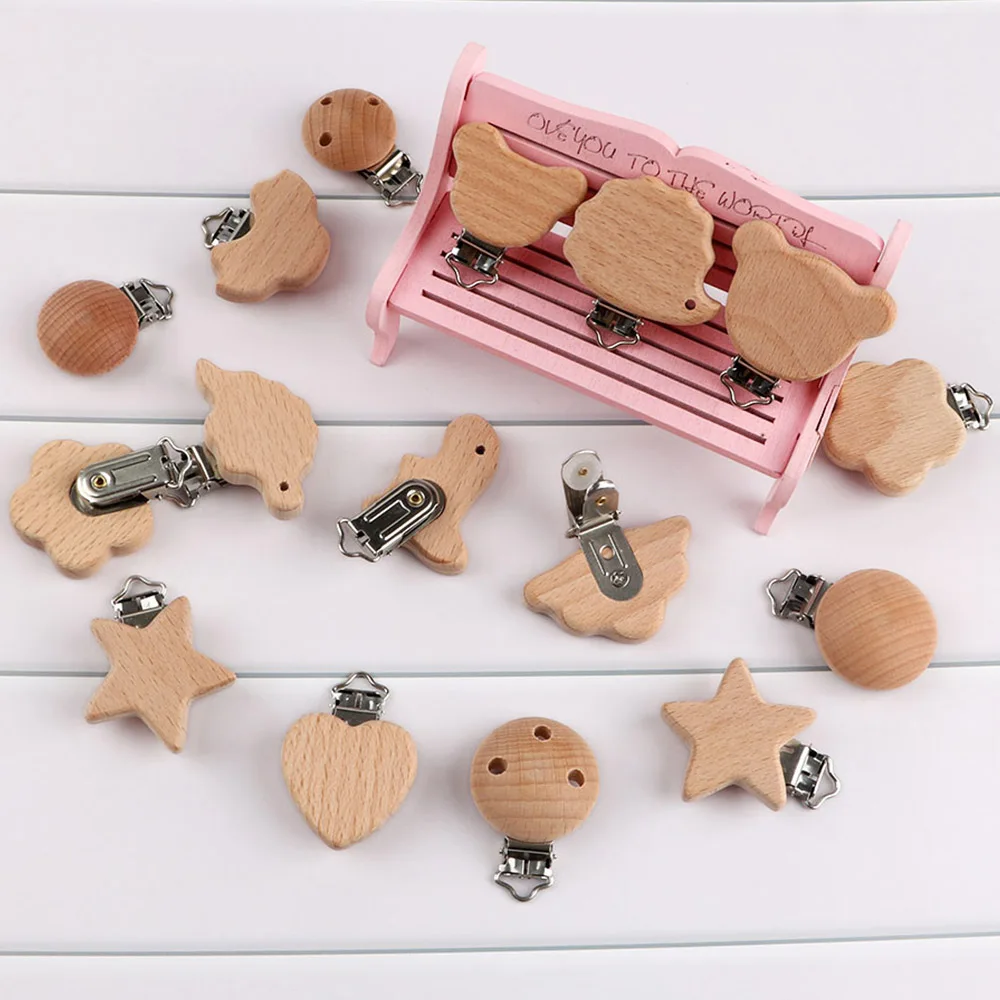 Pinzas de madera con formas de animales para manualidades infantiles - imagen 2