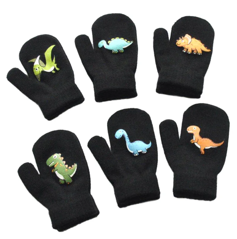 Guantes dinosaurio - detalle color
