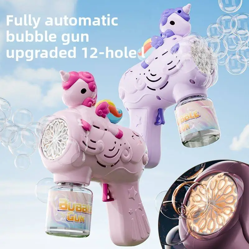 Máquina de burbujas automática unicornio para niños - imagen 3