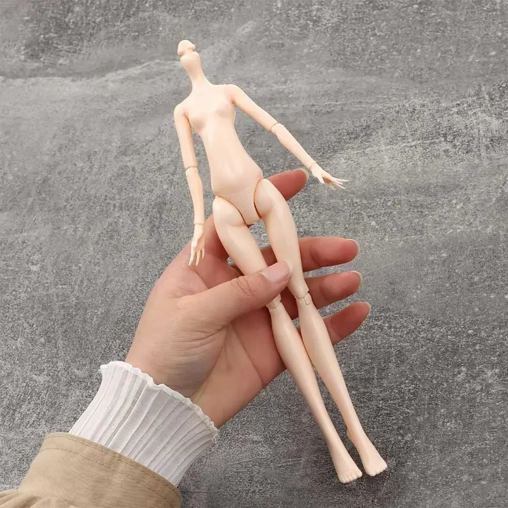 Muñeca de moda 1/12 con cabeza intercambiable y maquillaje realista