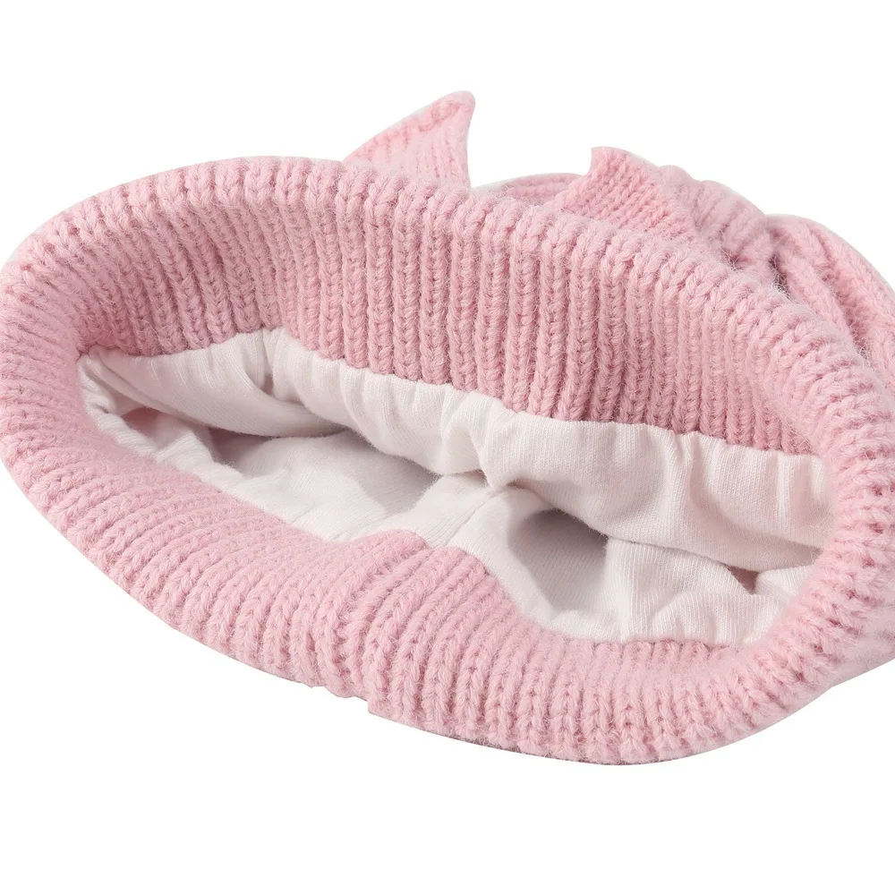 Gorro de punto con orejeras para bebé unisex – Lazo otoño/invierno - imagen 4