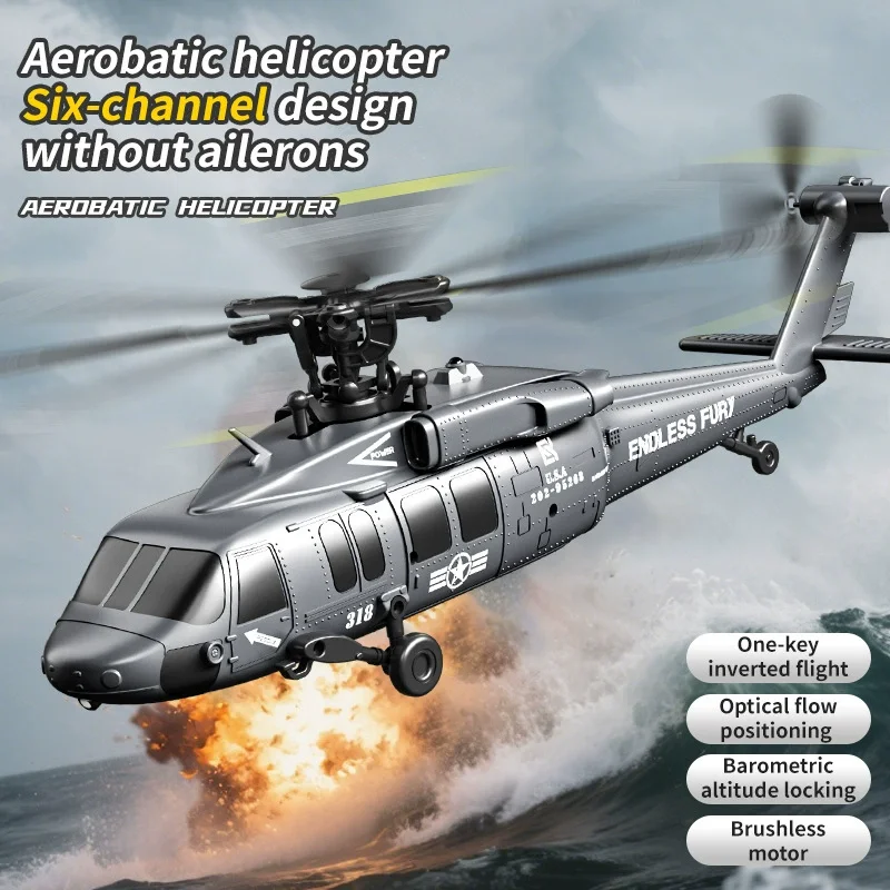Helicóptero RC K200 sin escobillas con flujo óptico para acrobacias - imagen 5