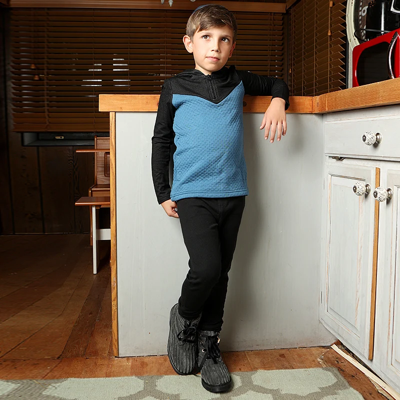 AA AW25 Conjunto bebé otoño con capucha, bloques de color - imagen 3