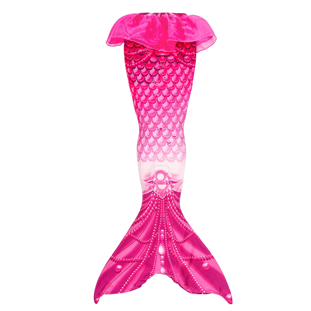 Traje de baño infantil sirena con falda tipo vestido princesa para nadar - imagen 2