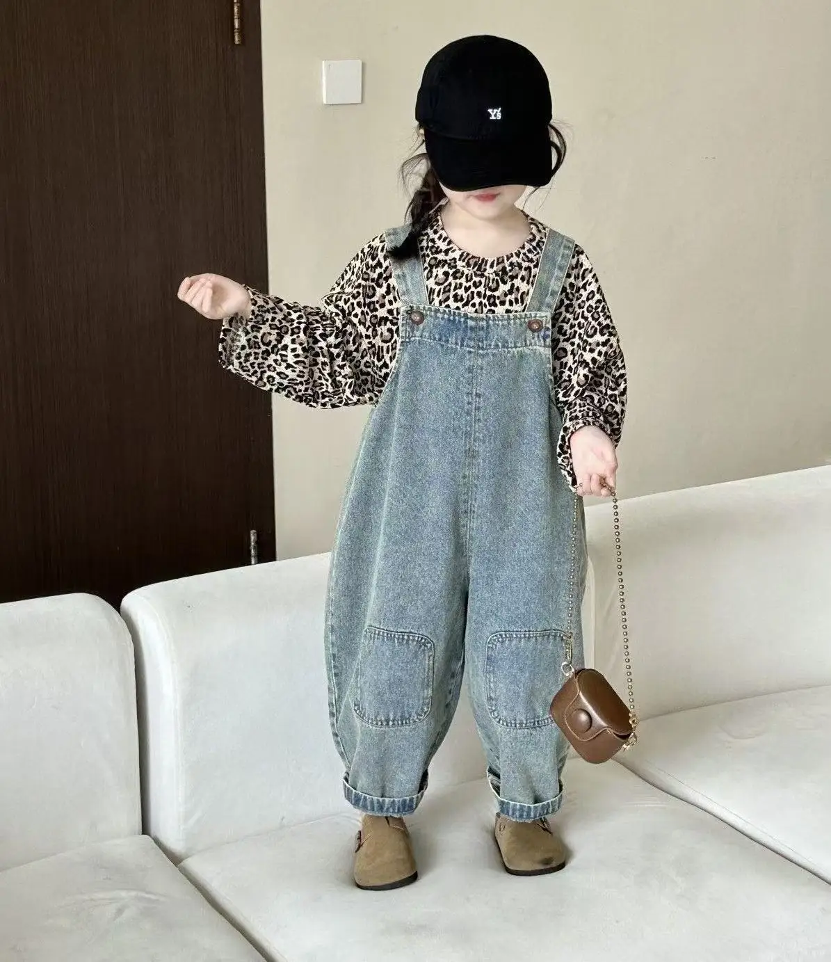 Pantalón infantil vaquero otoño en color azul