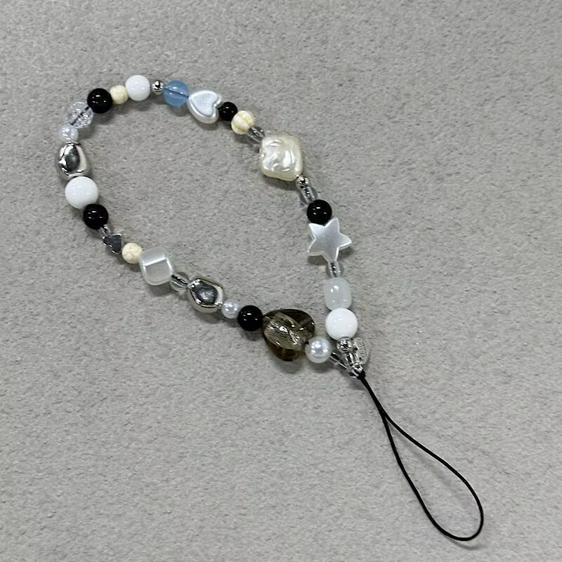 Cadena para teléfono con abalorio de perlas y estrellas para niña - imagen 2