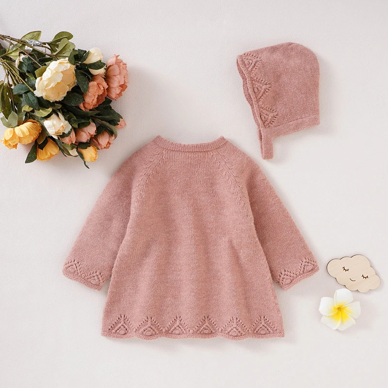Conjunto de punto con volantes para niña – 2 piezas otoño - imagen 4
