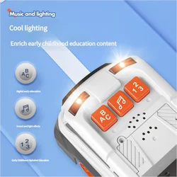 Camión lanzador retro seguro con luces, música y modo a tirar atrás