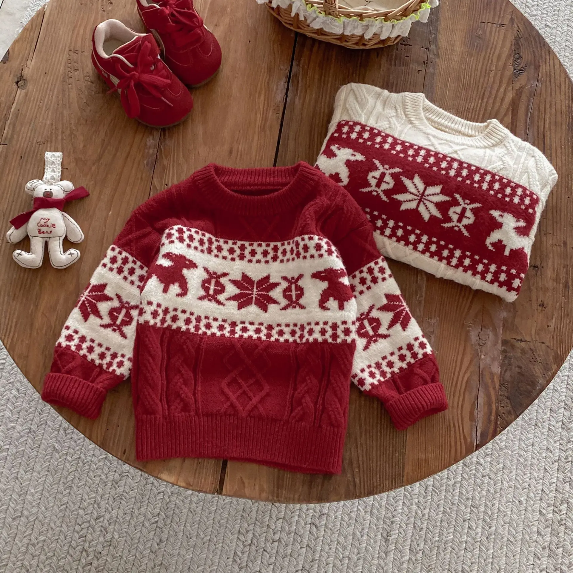 Suéter festivo unisex para niño