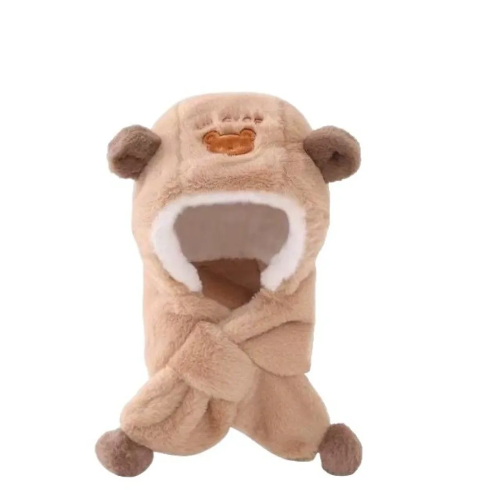 Gorro invierno bebé piel esponjosa bufanda ligera protección auditiva - imagen 2