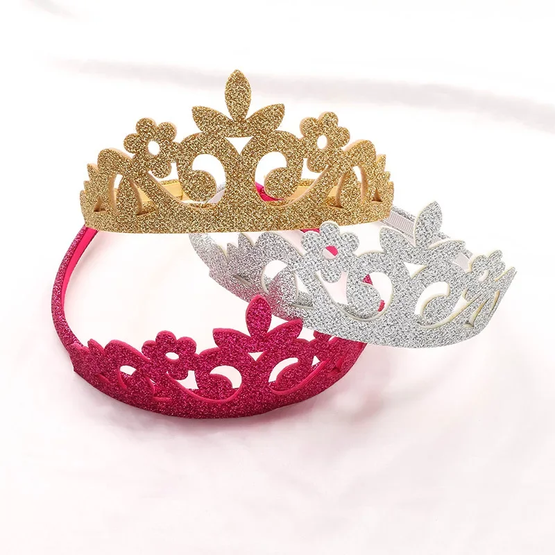 Diademas de princesa con purpurina para niñas – Accesorios brillantes - imagen 4