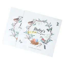 Libro de recuerdos QX2D para bebés: hitos, fotos y recortes