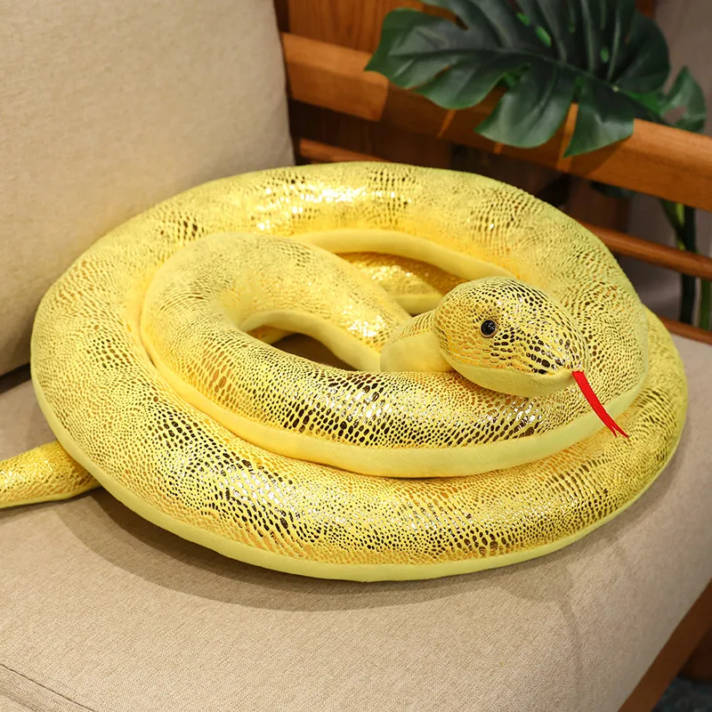 Peluche de serpiente gigante de tela para Halloween, suave - imagen 5