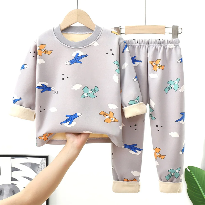 Conjunto de lana de invierno para niñas – Ropa cálida - imagen 4