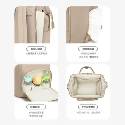 Bolsa de pañales gran capacidad con mochila portátil para bebé