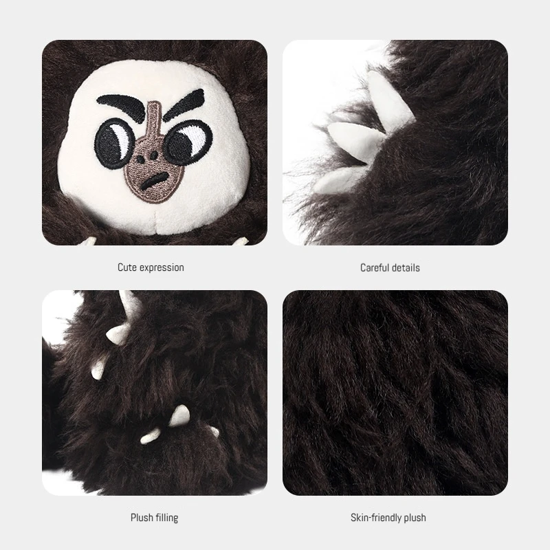 Peluche de mono con cara blanca y almohada para dormir - imagen 2