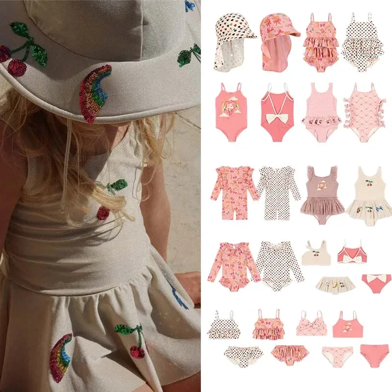 Bañador de una pieza para niña KS con gorro a juego - imagen 2
